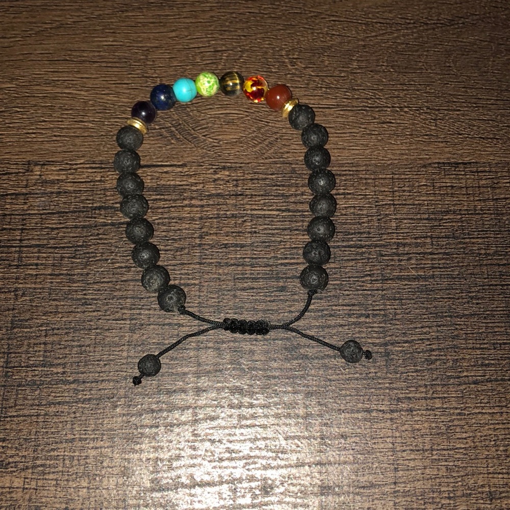 3/$10 Rainbow lava bead bracelet